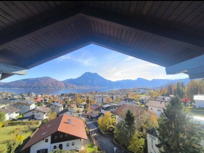 Vermietete Mansardenwohnung mit beeindruckendem See- u. Gebirgsblick