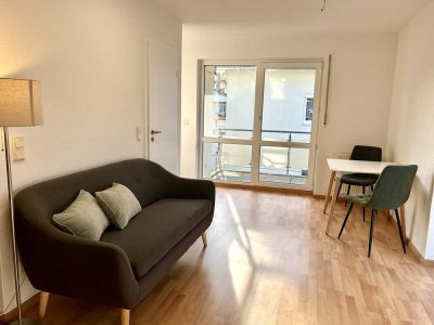 Gemütliche 1-Zimmer-Wohnung mit Balkon in Leipzig-Burghausen-Rückmarsdorf