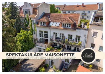 Hochwertige 3,5-Zimmer-Maisonette mit Maßausbau, Küche, Terrasse, Balkon & Stellplatz inkl. Wallbox.