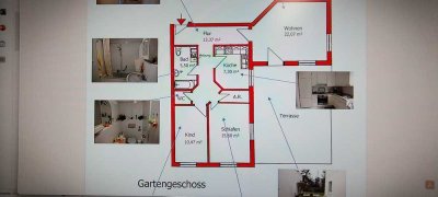 Charmante Erdgeschosswohnung mit Sonnenterrasse in Rüdesheim-Eibingen