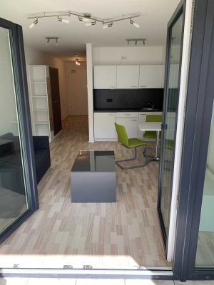 City nah - 1-Zimmer Apartment möbliert mit Balkon, Aufzug, PKW-Stellplatz