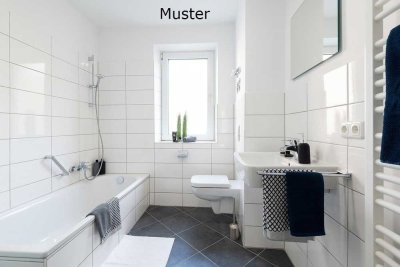 Helle 2-Zimmer-Wohnung mit Balkon nach vollständiger Sanierung