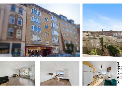 2-Zimmer-Wohnung in gefragter Kieler Lage mit Balkon und Blick über die Innenstadt