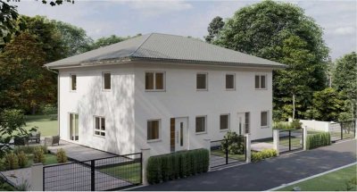 Neubau Doppelhaushälfte in Berlin Mahlsdorf.