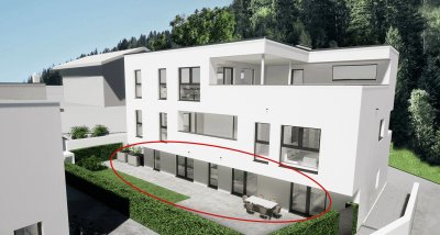 3-Zimmer Gartenwohnung mit Pool über den Dächern von Bad Häring