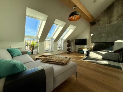 ++ Befristet auf 1 Jahr | Sanierte Loftwohnung mit Aufzug, Terrasse und hochwertiger Ausstattung ++