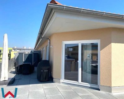 IN-WEST:  STILVOLLES PENTHOUSE -  3 Zimmer, 2 Bäder, offener Wohn-/ Essbereich, 2 TG