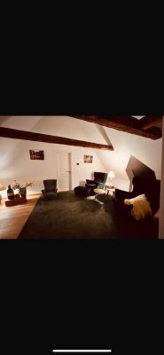 Wohnung mit traumhaftem Blick auf die Aller in der historischen Herrenmühle. Von privat.