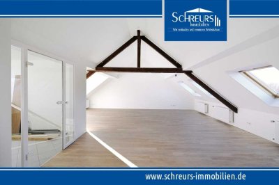 "Über den Wolken" - großzügiges u. individuelles 1-Raum-Apartment in beliebter Bockumer Lage!