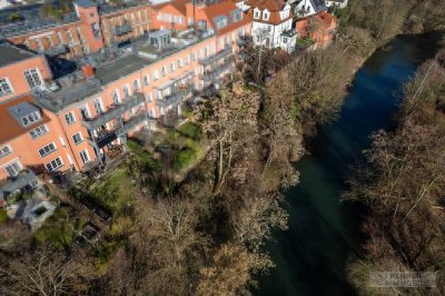 Pegnitzlofts: Einzigartiges Loft mit großem Garten direkt am Pegnitzufer! Einmaliges Fundstück!