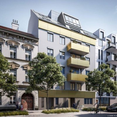 PROVISIONSFREI - Neubauprojekt - Fertigstellung Q4/2024 - U-Bahn nähe - Gewerbliche Widmung (Apartment) möglich - 1 Zimmer - ca. 33m² WFL - Einbauküche