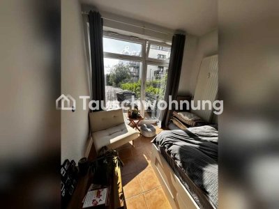 Tauschwohnung: Modernes und helles Studio mit Terrasse und EBK
