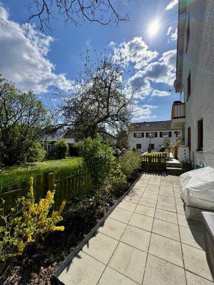 SONNENPARADIES: 2-Zi.-Whg. mit zusätzlicher 1-Zi.-Einliegerwohnung+++beide mit Terrasse u. Garten+++