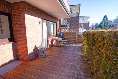 Stilvoll modernisierte Terrassenwohnung in Poppenbüttel