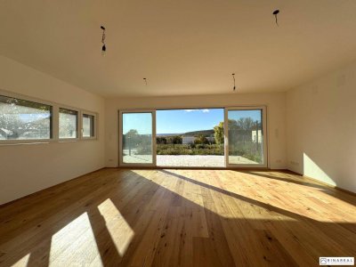 Moderne Doppelhaushälfte - ERSTBEZUG | 5 Zimmer | 38 m² Eigengarten | Weitblick | Rechte Steinzeile (Haus 2/1)