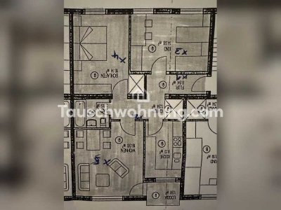 Tauschwohnung: 3-Zimmer nähe Waldfriedhof (WG geeignet) gegen 1.5/2 Zimmer