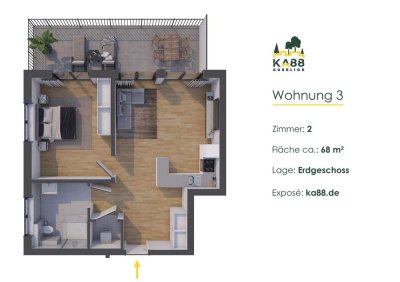 �️ Erstbezug in Wachtberg� Moderne 2-Zi. Wohnung im Wohnoase 'KA88'. Natur und Komfort vereint! �