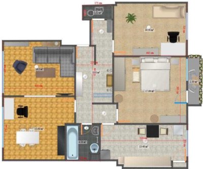 Stilvolle, gepflegte 4-Zimmer-Wohnung mit Balkon und EBK in Köln Altstadt & Neustadt-Süd