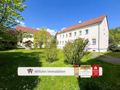 Freie 3-Raum-Wohnung mit grüner Oase, Garage und Hobbyraum