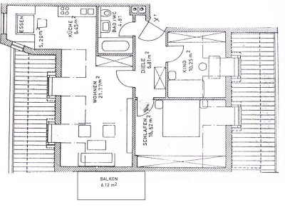 Von Privat, Ismaning, sonnige 3 Zimmer DG Whg, 2.OG, große Wohnküche, TG, Gartenmitnutzung