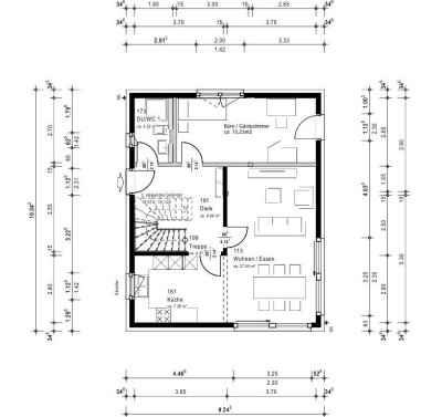 Modernes Einfamilienhaus mit Keller und schönem Garten
