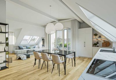 NEUBAU: 4-Zimmer-Dachgeschosswohnung mit Terrasse und Balkon