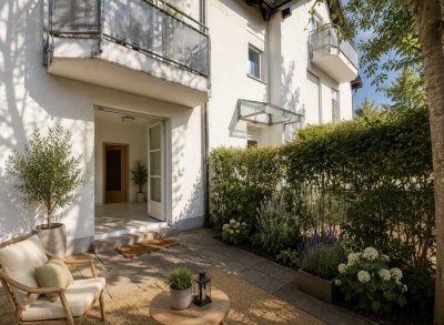 Bezugsfrei und Lichtdurchflutet: Erdgeschosseinheit mit 2 Terrassen in Trudering