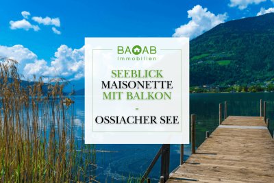 Seeblick-Maisonette am Ossiacher See mit Balkon, Carport &amp; höchster Privatsphäre