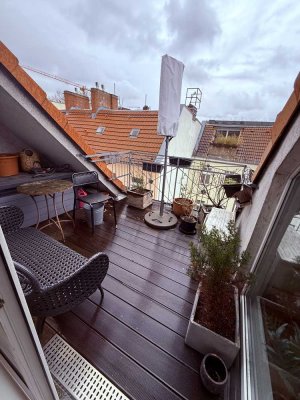 Premium, lichtdurchflutetes Penthouse in Friedrichshain