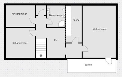 3 Zimmer Wohnung in Liebenau
