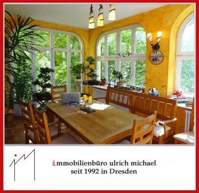 Haus für Generationen!! Stadtvilla/ZFH + Einliegerwhg. ~ Blick über Dresden