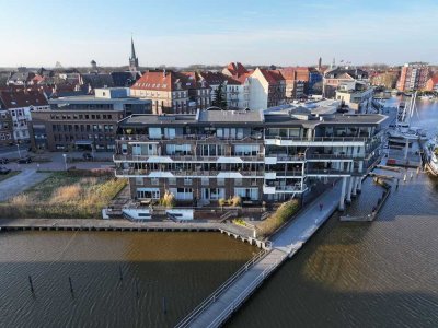 Exklusive 2-Zimmer Innenstadtwohnung mit Wasserblick in Emden
