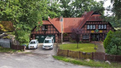 Fachwerkhaus mit Pferdeweide an der Wietze und zusätzlicher Einliegerwohnung