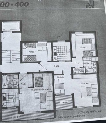 3-Zimmer Wohnung mit Balkon im 3. OG in Regensburg (WG geeignet)