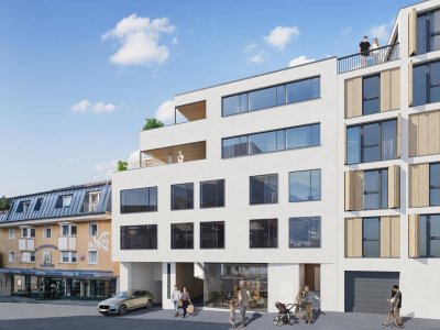 Neubauwohnung mit Balkon und Tiefgarage voll möbliert