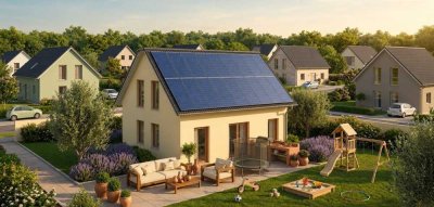 Zukunftssicher wohnen: Schlüsselfertiges KfW-40-Haus mit Photovoltaikanlage