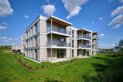 NEUBAU - 3-Zimmer-Wohnung in ruhiger Lage mit Küche, Balkon und Tiefgaragenparkplatz - geförderte Miete - 3 Zimmer