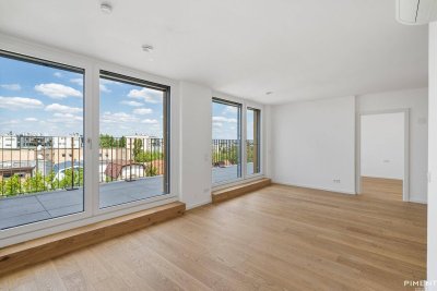 Provisionsfrei! 4 - Zimmer DG-Wohnung im Erstbezug mit Terrasse und Weitblick