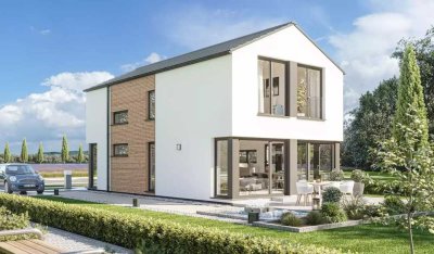 GRADLINIGES DESIGNHAUS FÜR SCHMALE GRUNDSTÜCKE
