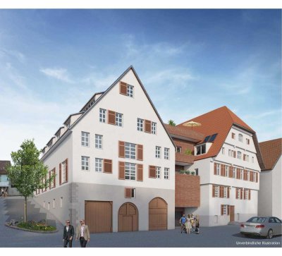 Einzigartige 1-Zimmer-Wohnung im modernisierten Denkmal