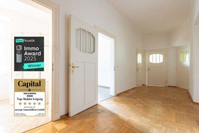 Charmante Familienwohnung in Gohlis mit Balkon | Stilvolles Erkerzimmer | Parkett