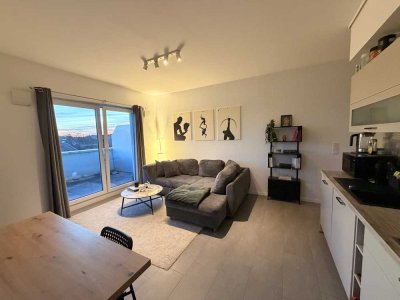 Helles Penthouse-Apartment mit Dachterrasse und DOM-Blick