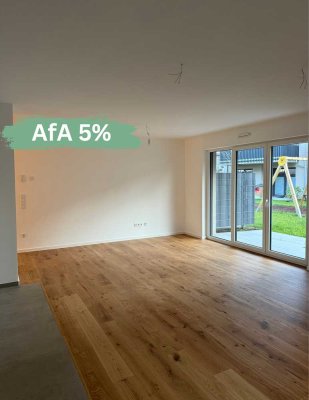Erstbezug: 3-Zimmer Wohnung mit Garten - ab sofort bezugsbereit!