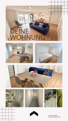 Studio Apartment mit Terrasse in Filderstadt | Möbliert | Warm