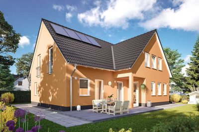 2-Familienhaus massiv gebaut, Preis inkl. Grundstück