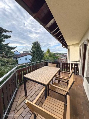 Leerstehende 1-Zimmer-Wohnung mit großem Balkon und TG-Stellplatz