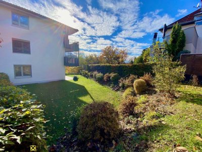 Gartenliebhaber aufgepasst: neuwertige 2-Zimmer-Gartenwohnung in Zentrumsnähe von Hall