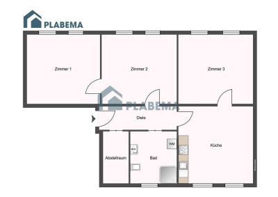 Erstbezug nach Komplettrenovierung- 3 Zimmer- Wohnung mit großer Wohnküche