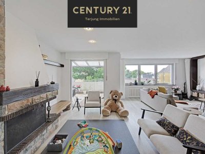 luxuriös sanierte ETW mit überdachter Terrasse und offenem Kamin