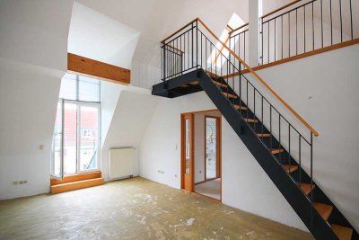 Bezugsfreie, helle 3-Zimmer-Maisonettewohnung in Burg